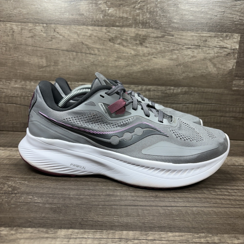 Saucony Guide 15 Gray Womens US Size 8.5 Wide EUR 40 S10685-15 Running Shoes